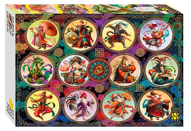 фото Пазл step puzzle китайский гороскоп, 2000 элементов