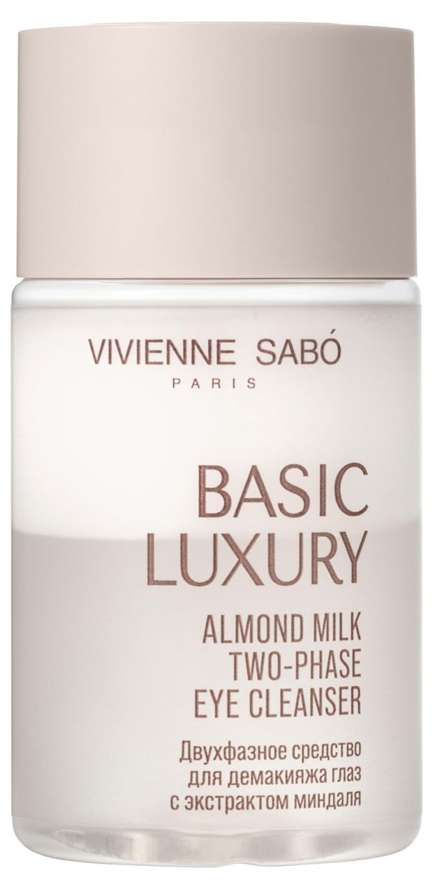 Средство для снятия макияжа с глаз Vivienne Sabo Basic Luxury Двухфазное с экстрактом миндаля, 100 мл