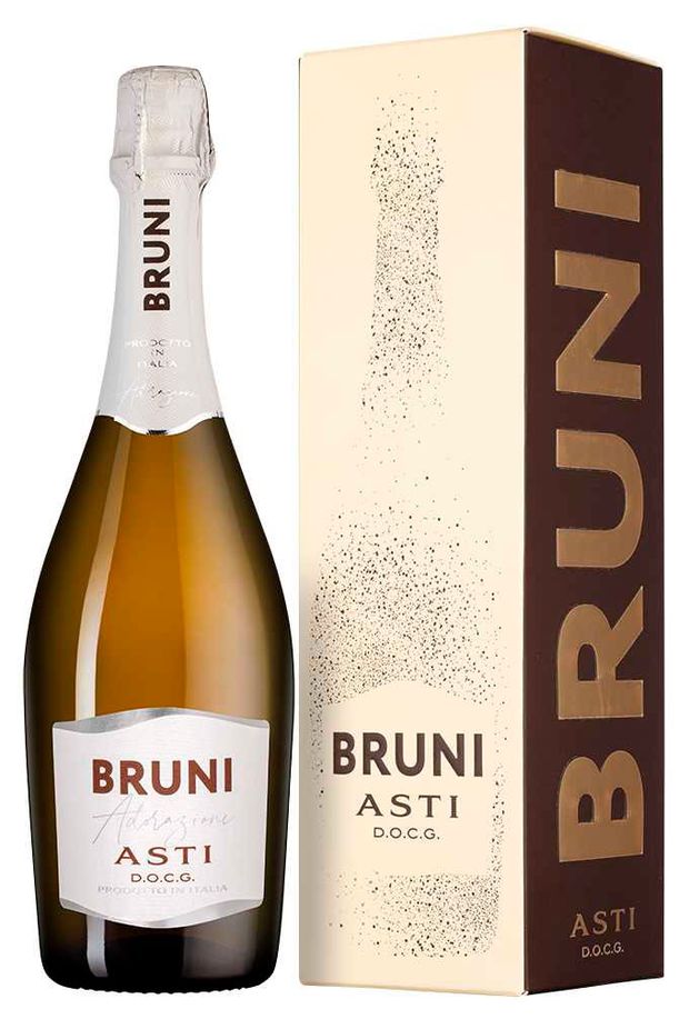 Игристое вино Bruni Asti белое сладкое Италия, 0,75 л