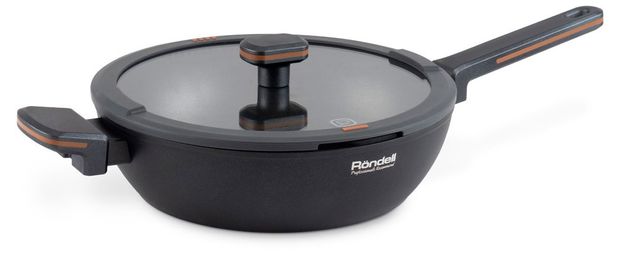 Сотейник Rondell Marvel индукция с крышкой, d 28 см