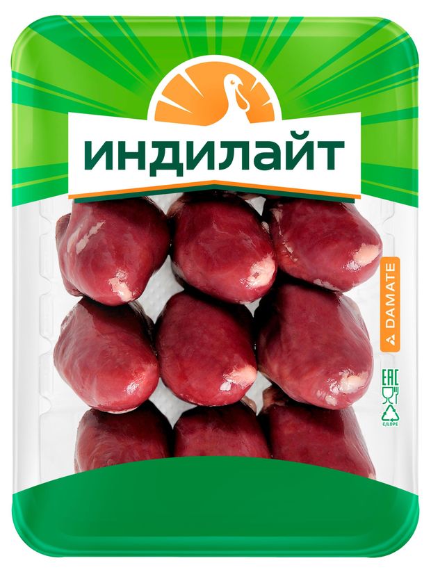 Сердце индейки Индилайт охлажденное, 500 г