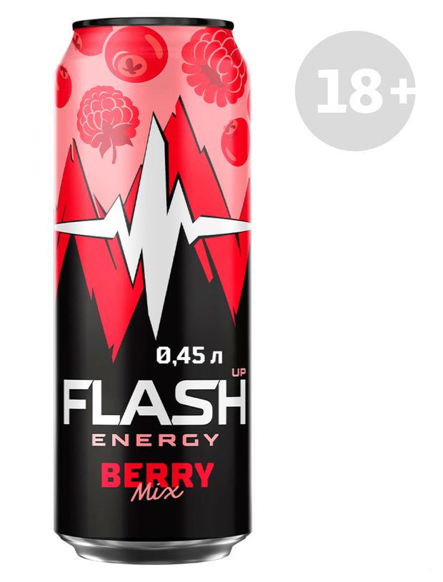 Напиток энергетический Flash Up Energy Ягодный микс, 450 мл