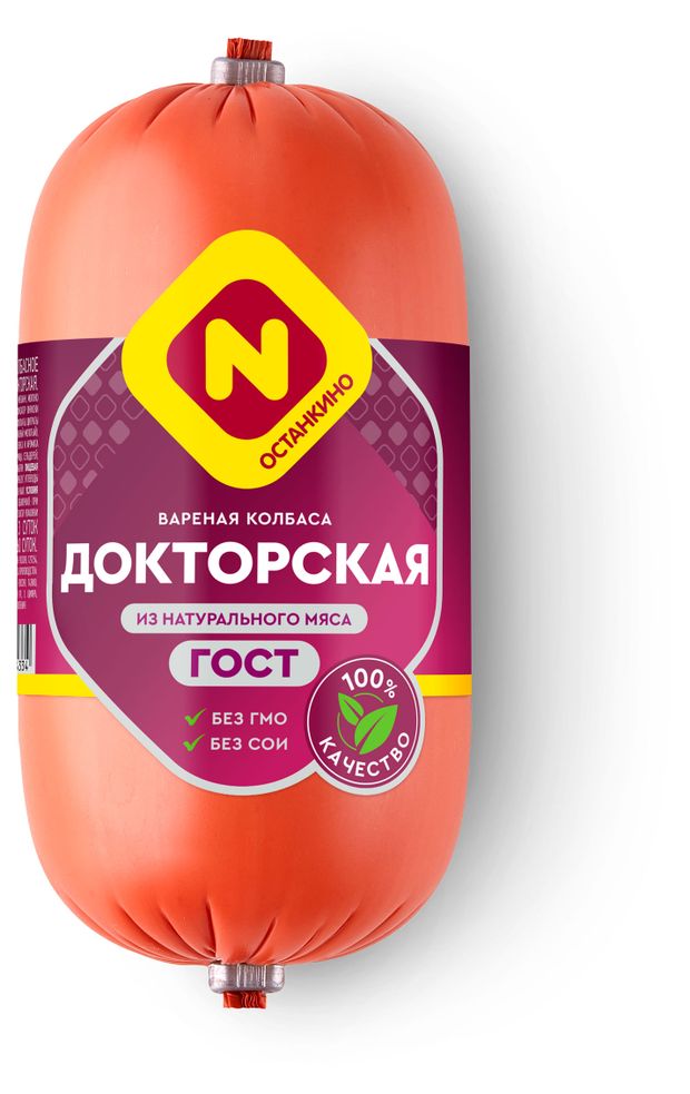 Колбаса вареная Останкино Докторская ГОСТ, 400 г