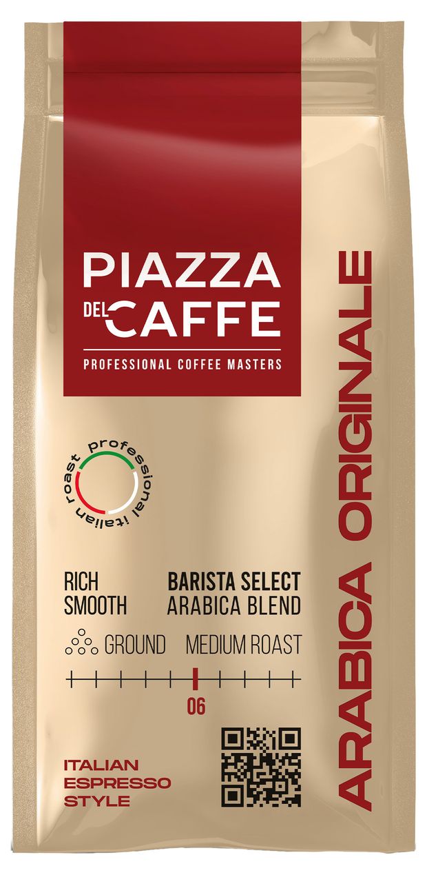 Кофе молотый Piazza Del Caffe Arabica Originale, 200 г