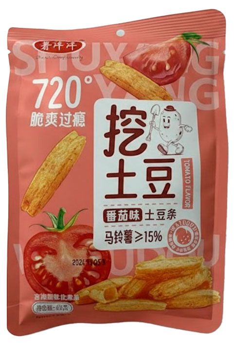Чипсы картофельные Potato Complacenetly со вкусом томатов Китай, 65 г