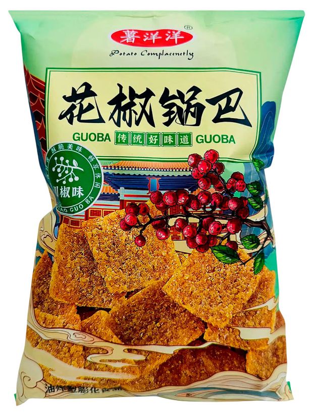 Чипсы рисовые Potato Complacenetly со вкусом сычуаньского перца Китай, 108 г