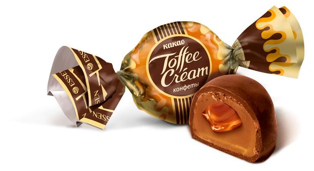 Конфеты шоколадные Toffee Cream со вкусом какао, вес