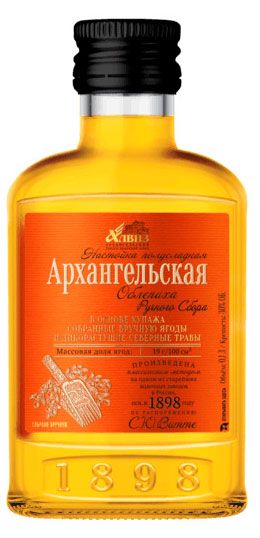 Настойка полусладкая Архангельская облепиха Россия, 0,1 л