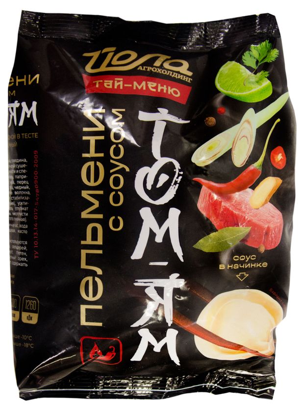 Пельмени ЙОЛА Тай-меню с соусом Том-ям, 400 г