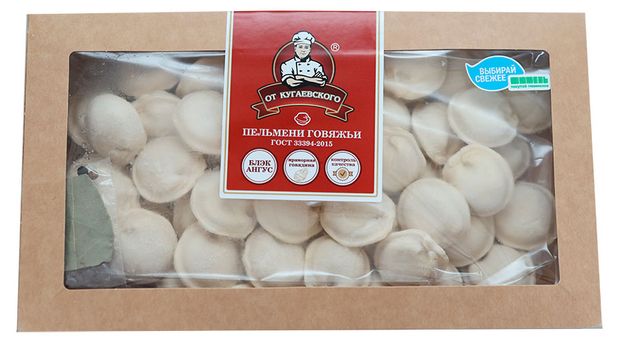 Пельмени От Кугаевского говяжьи замороженные, 750 г