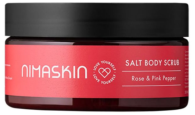 фото Скраб соляной для тела nimaskin rose&amp;pink pepper, 200 мл
