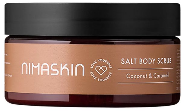 фото Скраб соляной для тела nimaskin сoconut&amp;caramel, 200 мл