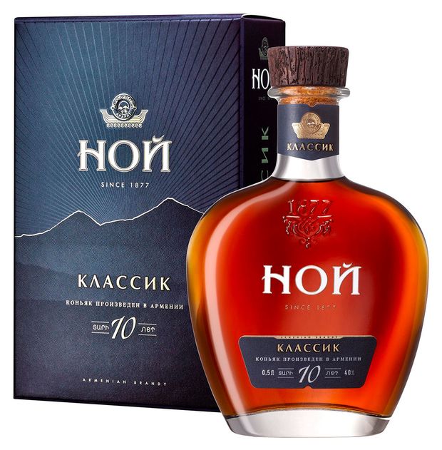 Коньяк НОЙ Классик 10 лет Армения, 0,5 л
