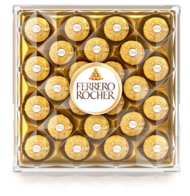 Конфеты шоколадные FERRERO Rocher из молочного шоколада покрытые измельченными орешками с начинкой из крема и лесного ореха Китай, 300 г