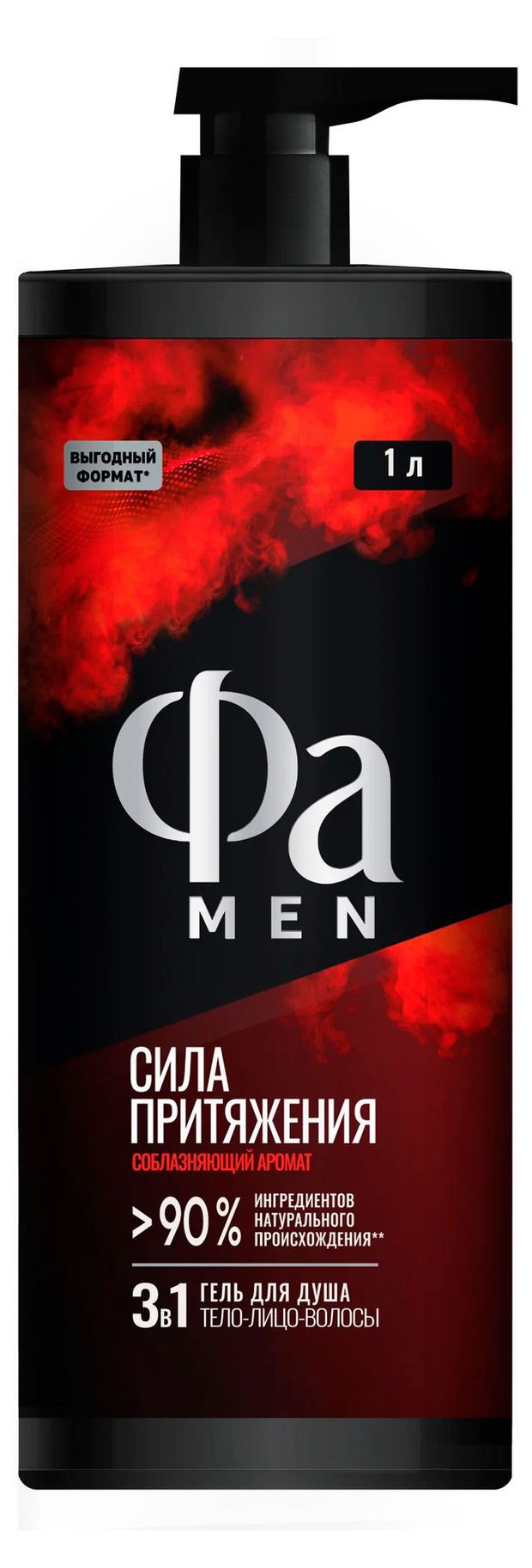 Гель для душа Фа Men Сила притяжения, 1 л