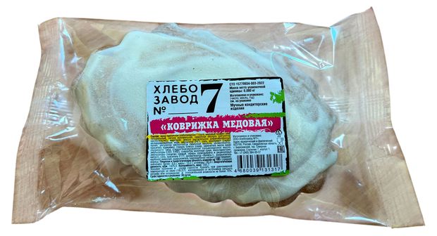 Коврижка Хлебозавод 7 Медовая, 80 г