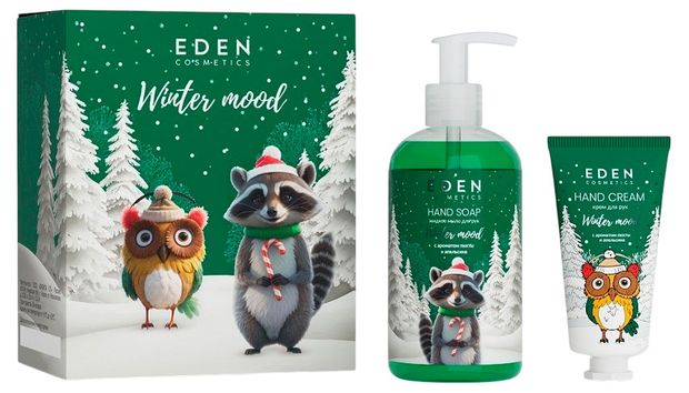 Набор подарочный EDEN Winter mood крем для рук 50 мл + жидкое мыло рук 245 мл