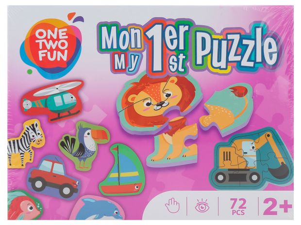 Пазл ONE TWO FUN Мой первый пазл, 72 детали