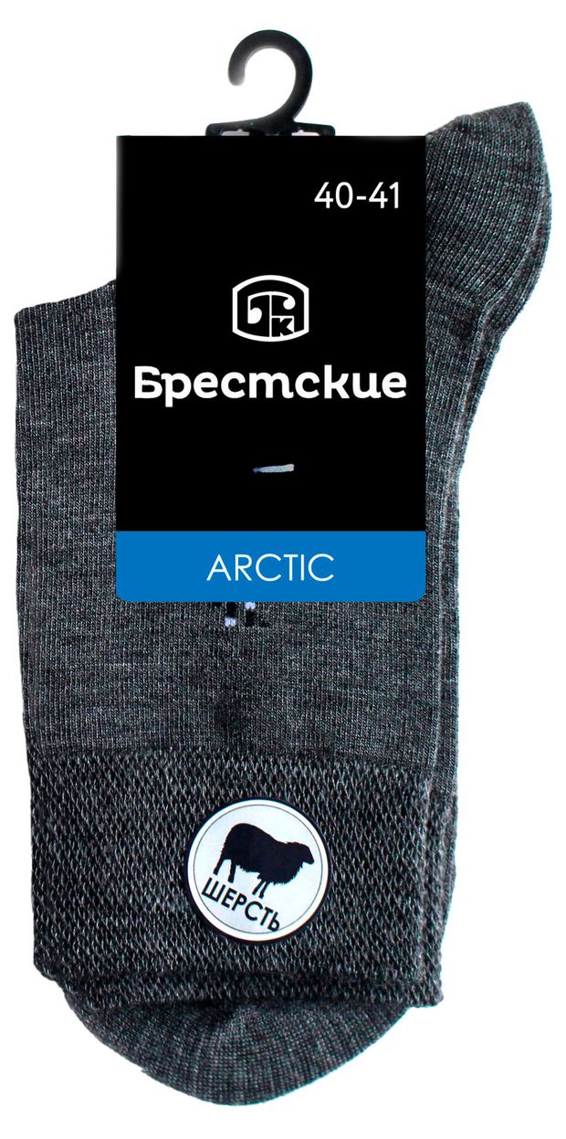Носки мужские Брестские Arctic темно-серые, р 25