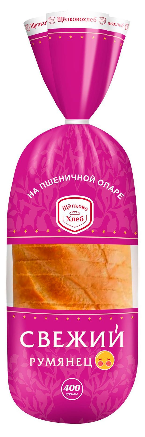 Батон Щелковохлеб Свежий румянец нарезка, 400 г