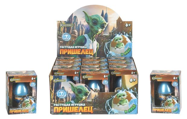 фото Игрушка iq эксперимент яйцо растущая в воде, 1 шт в ассортименте