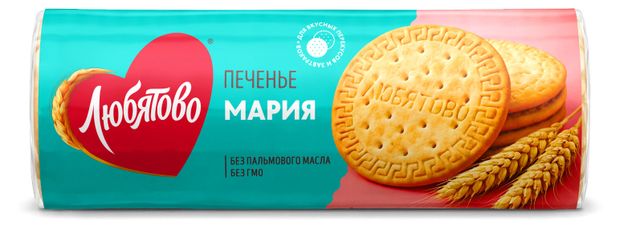 Печенье Любятово Мария затяжное традиционное, 156 г