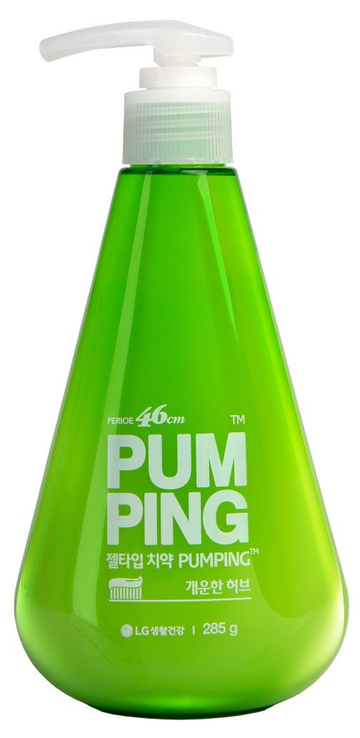 Зубная паста-гель Perioe Pumping Breath Care освежающая с дозатором Корея, 285 г