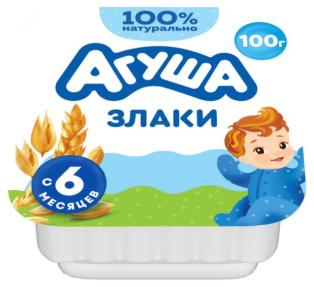 Творог мягкий детский Агуша злаки 3,9% с 6 мес., 100 г