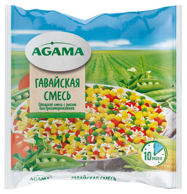 Смесь овощная Agama Гавайская смесь замороженная, 400 г