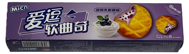 Печенье мягкое Micn Aidou со вкусом черники Китай, 90 г