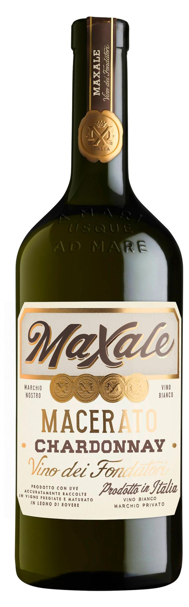 Вино Maxale Macerato Chardonnay белое полусухое Италия, 0,75 л