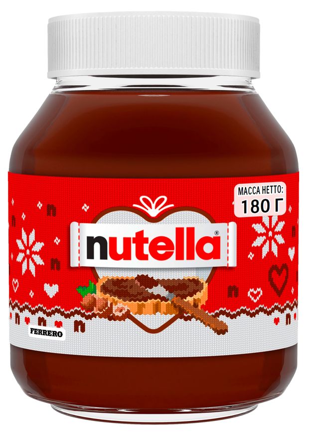 Паста ореховая Nutella с добавлением какао, 180 г