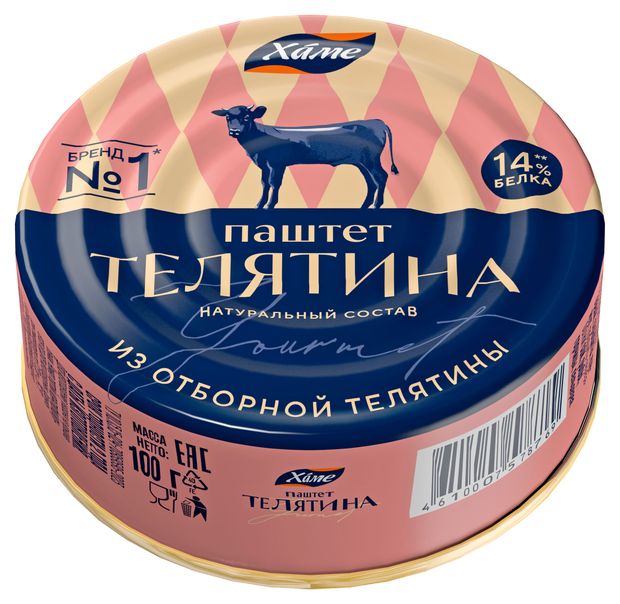 Паштет из телятины Hame, 100 г
