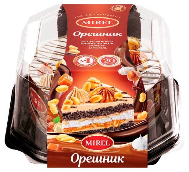 фото Торт бисквитный mirel орешник охлажденный, 580 г