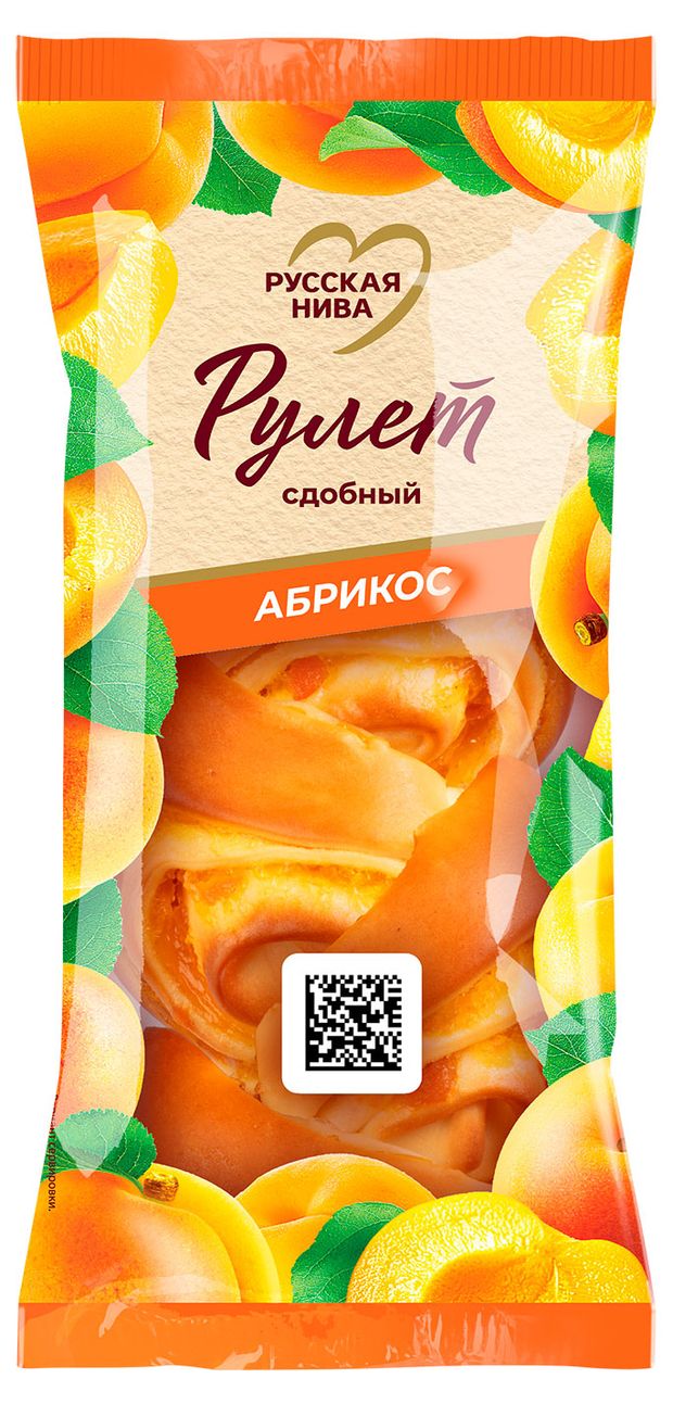 Рулет сдобный Русская Нива Абрикос, 140 г