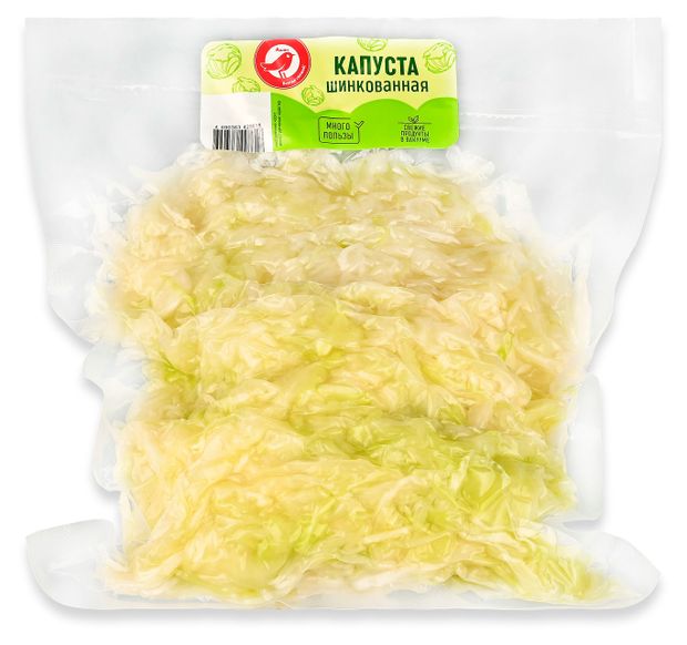 Капуста белокочанная АШАН Красная птица шинкованная, 1 кг