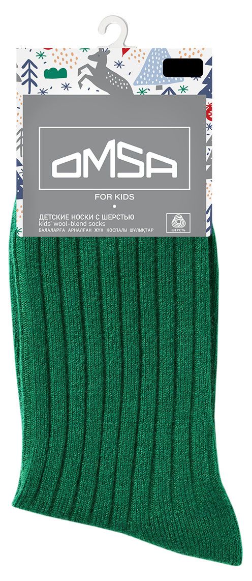 Носки детские Omsa Verde зеленые, р. 19-22
