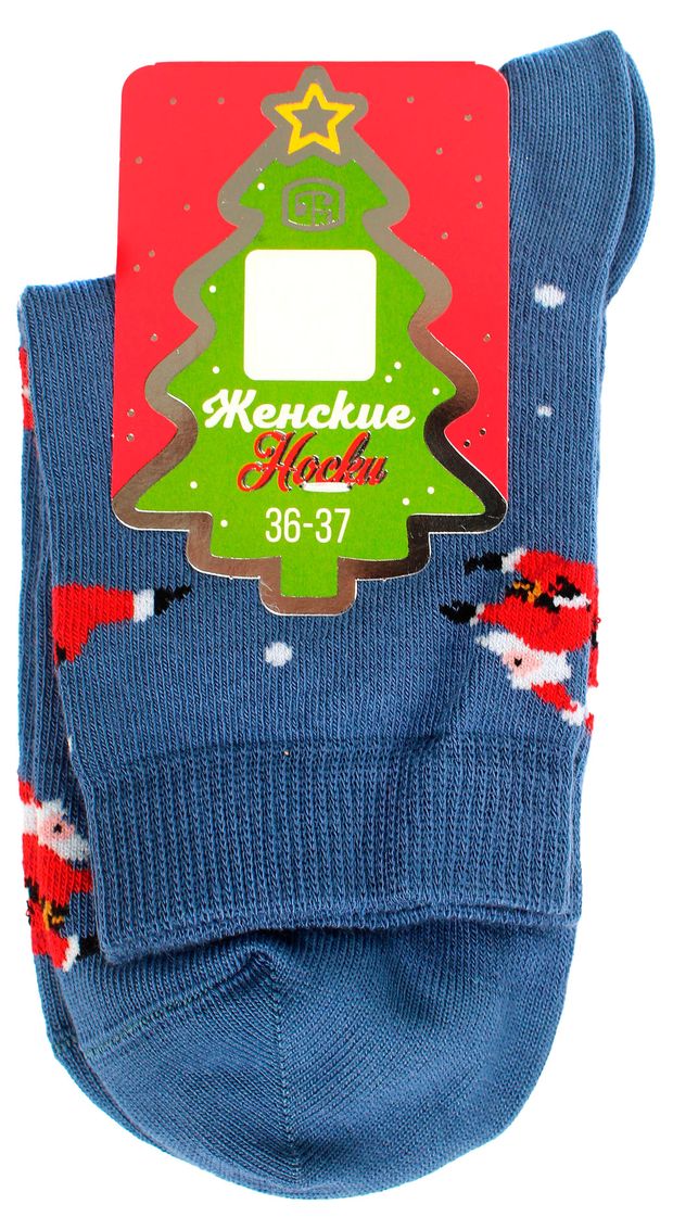 Носки женские Брестские Classic Новый Год джинс, р. 23