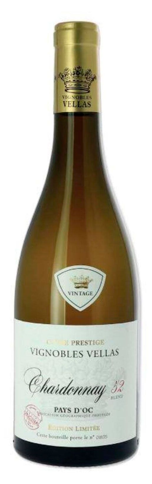 Вино Vignobles Vellas Chardonnay белое сухое Франция, 0,75 л