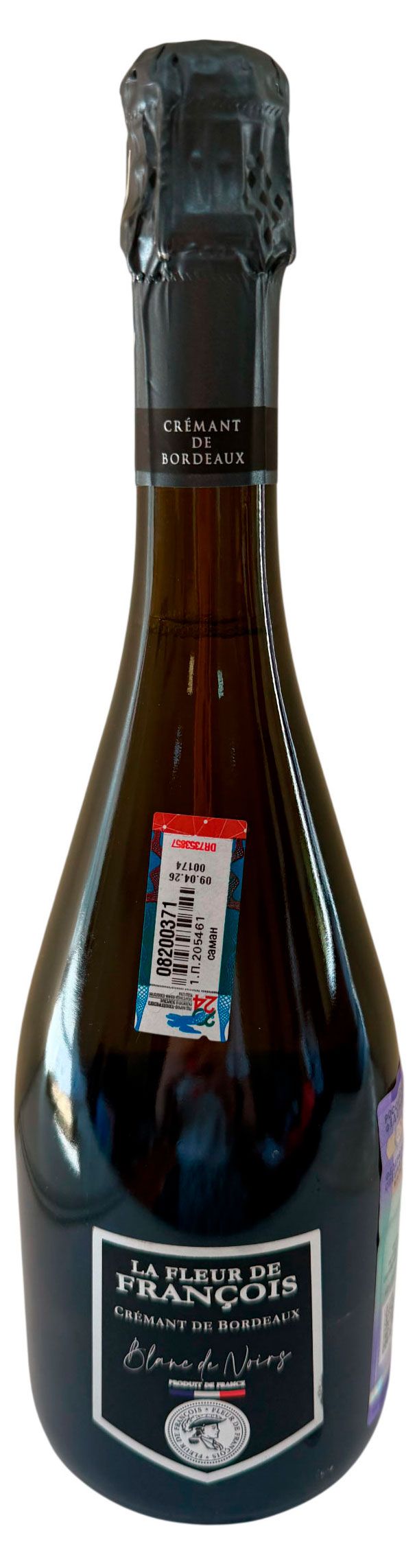 Игристое вино La Fleur de Francois Blanc de Noirs Cremant de Bordeaux белое брют Франция, 0,75 л