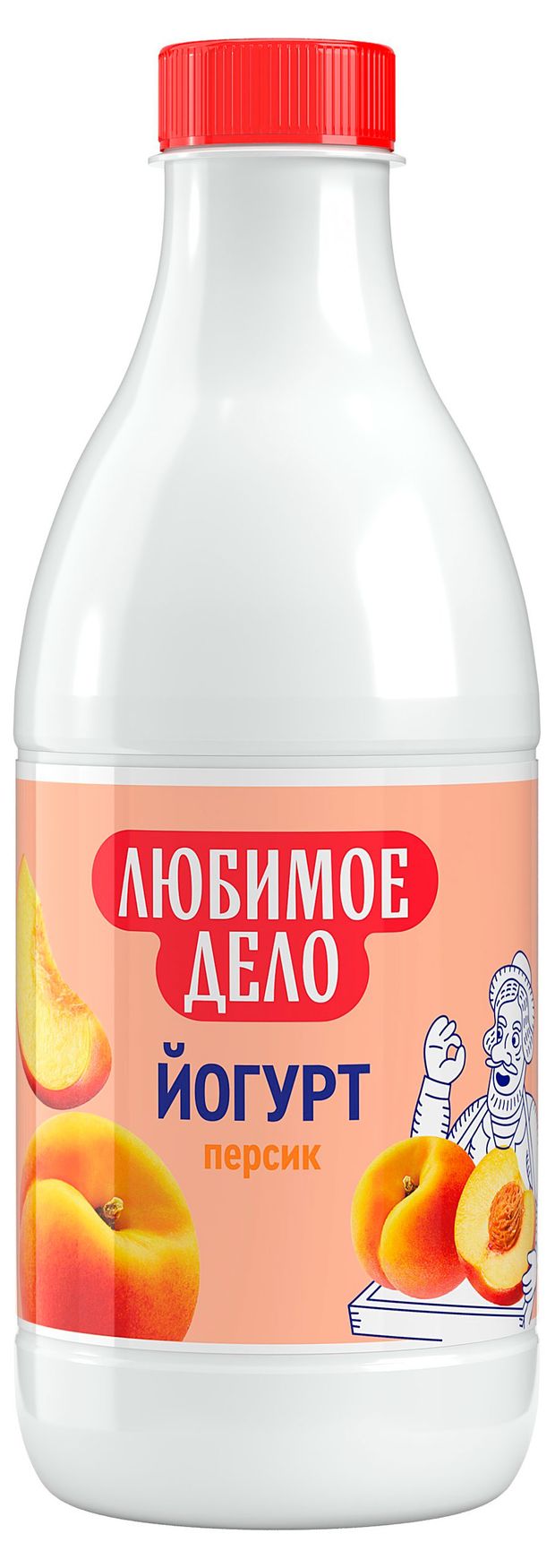 Йогурт питьевой Любимое дело с персиком 1,5% БЗМЖ, 920 г