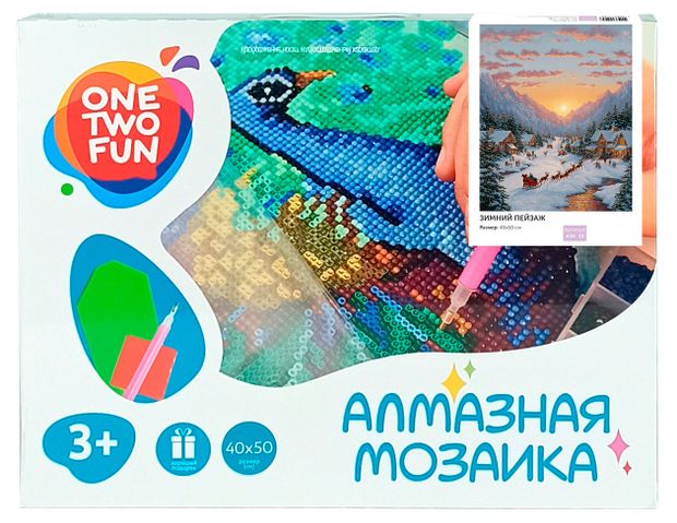 Набор для творчества ONE TWO FUN Алмазная моз...