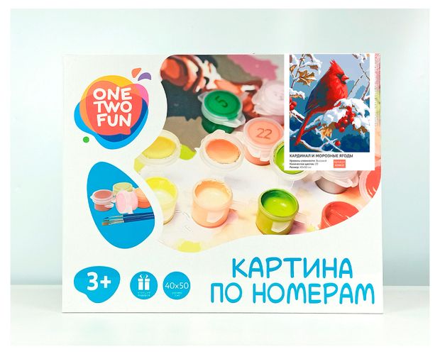 Набор для творчества ONE TWO FUN Картина по н...