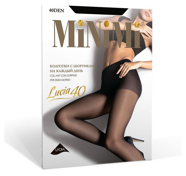 фото Колготки женские minimi lucia nero черные 40 den, р. 4