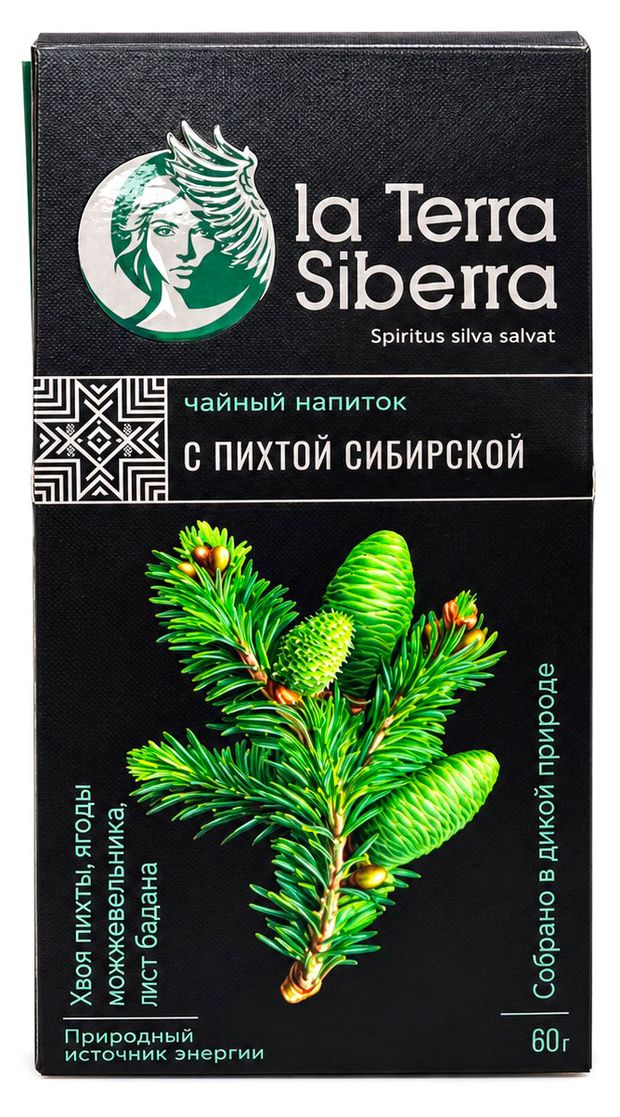 Чай черный La Terra Siberra с пихтой сибирской, 60 г