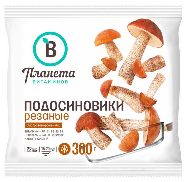 Грибы подосиновики Планета Витаминов резанные...