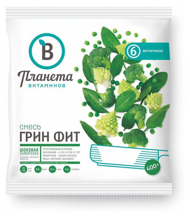Смесь овощная Планета Витаминов Грин фит замо...