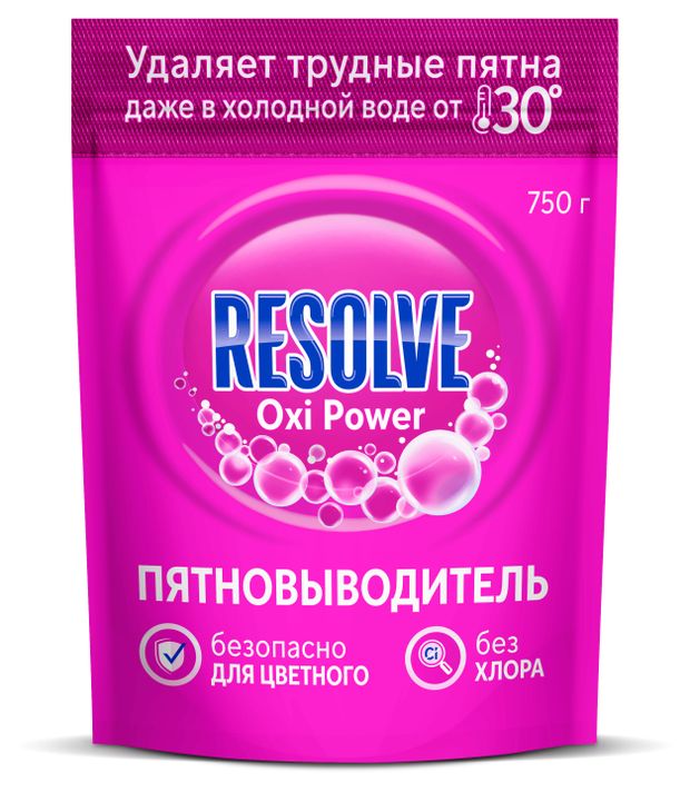 фото Пятновыводитель resolve oxi power, 750 г
