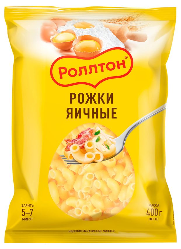 Макаронные изделия Роллтон рожки, 400 г