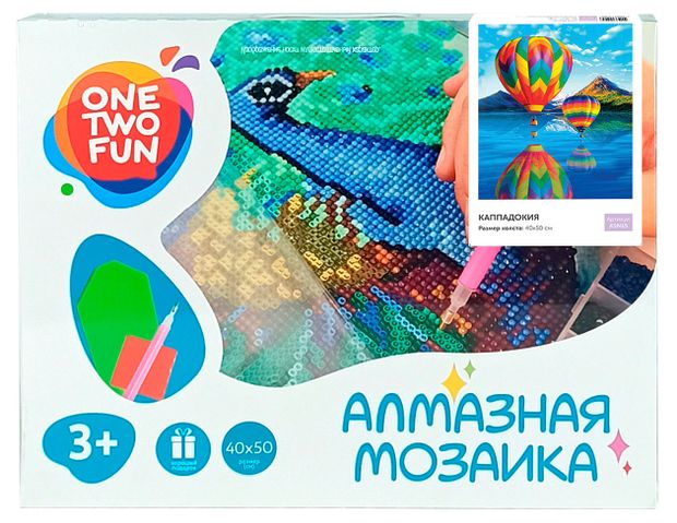 Мозаика алмазная ONE TWO FUN Каппадокия, 40х50 см